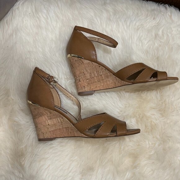 Nine West Lilly Wedge Sandals Size 10.5M - Picture 4 of 6